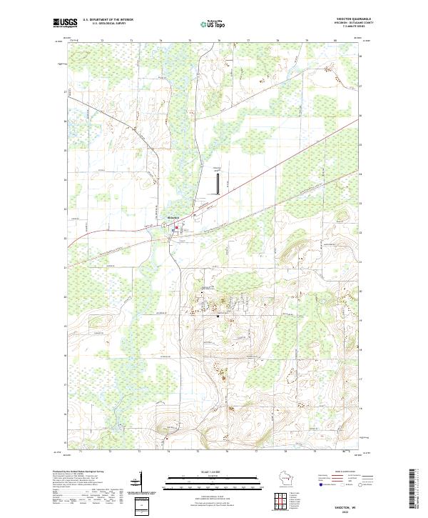 USGS Topographic Map – Shiocton