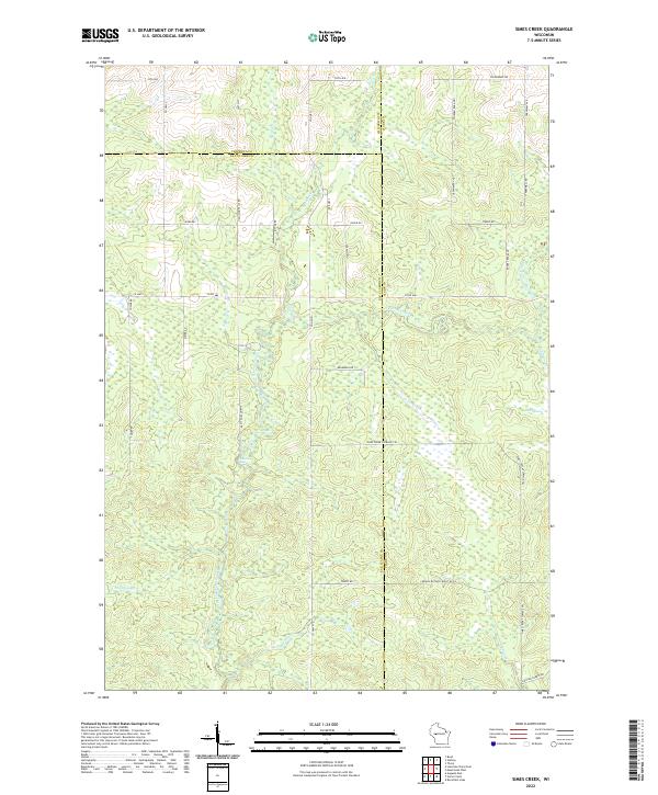 USGS Topographic Map – Simes Creek