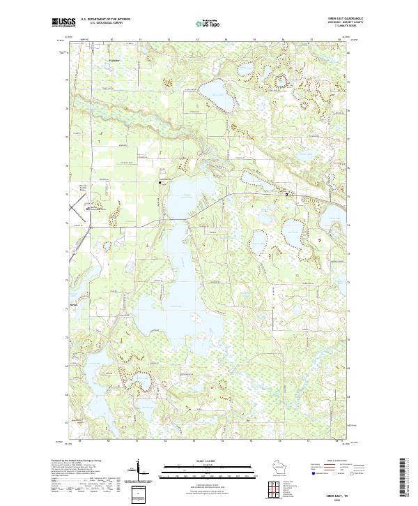 USGS Topographic Map – Siren East
