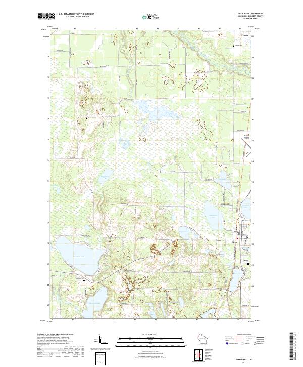 USGS Topographic Map – Siren West