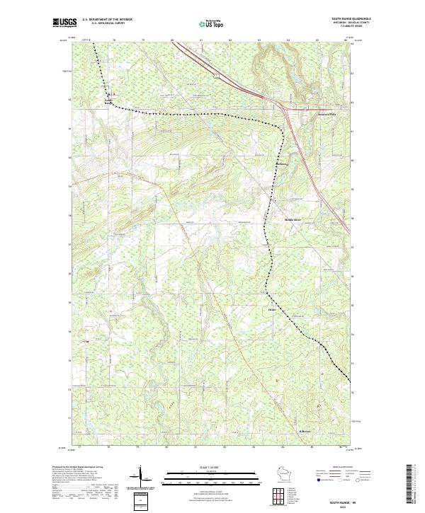 USGS Topographic Map – South Range