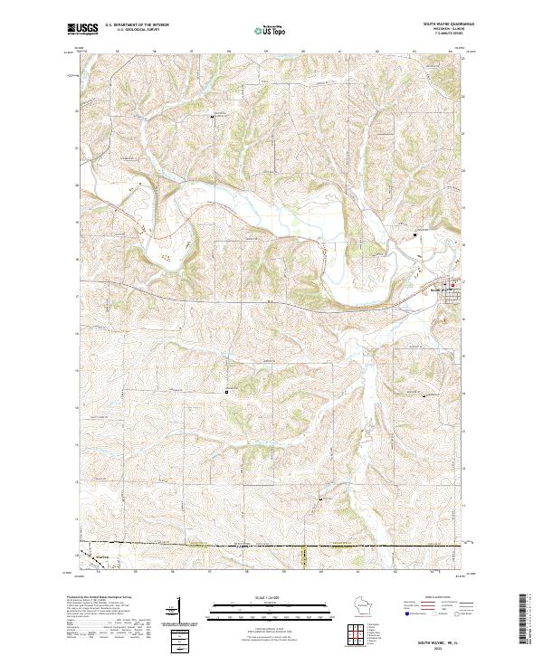 USGS Topographic Map – South Wayne