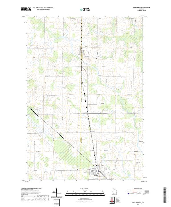 USGS Topographic Map – Spencer North