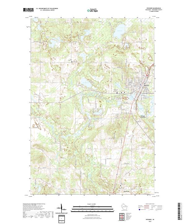 USGS Topographic Map – Spooner