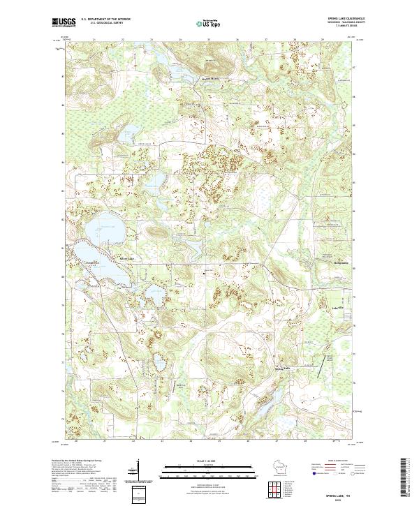 USGS Topographic Map – Spring Lake