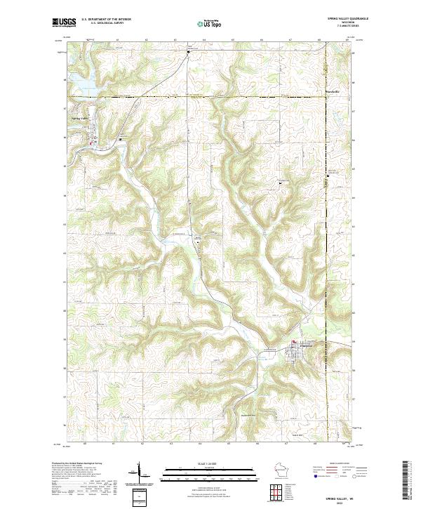 USGS Topographic Map – Spring Valley