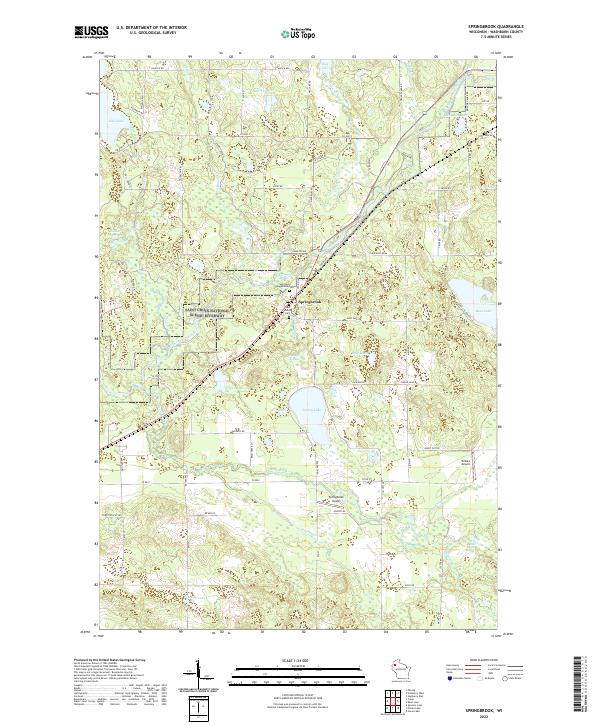 USGS Topographic Map – Springbrook