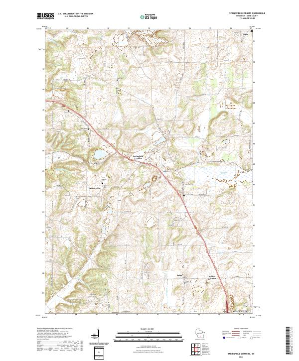 USGS Topographic Map – Springfield Corners