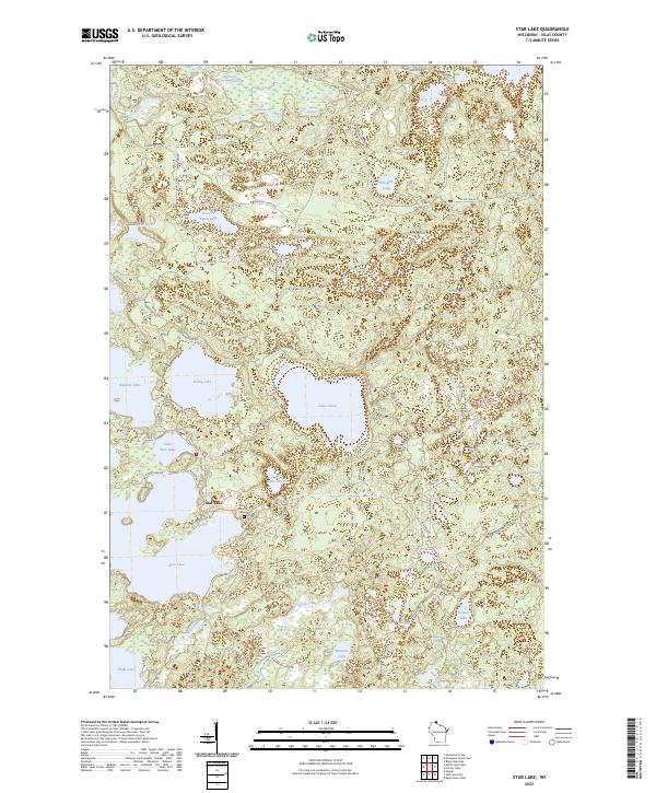 USGS Topographic Map – Star Lake