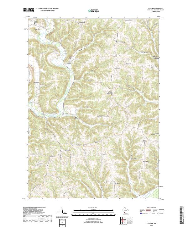 USGS Topographic Map – Steuben