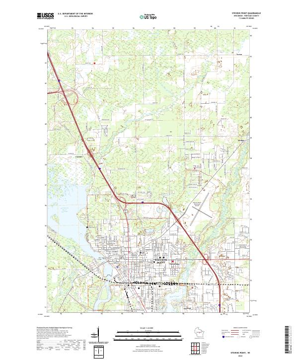 USGS Topographic Map – Stevens Point