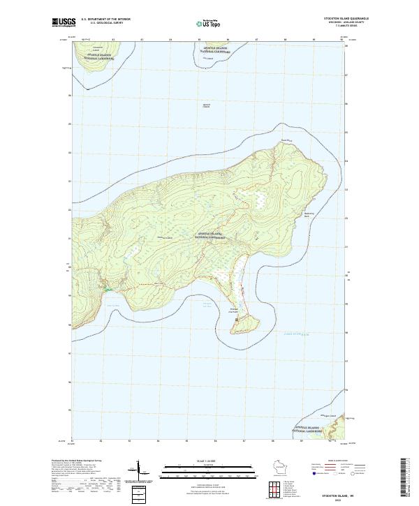 USGS Topographic Map – Stockton Island