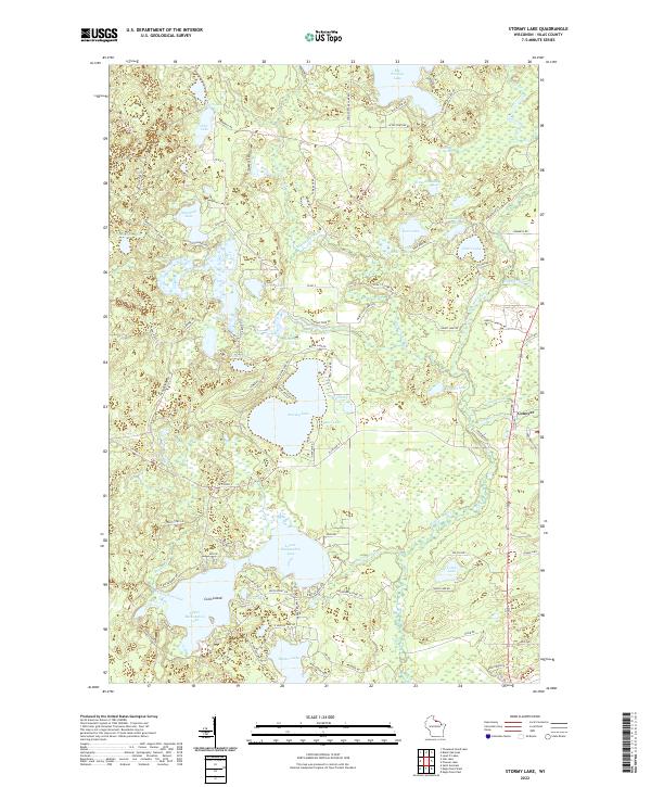 USGS Topographic Map – Stormy Lake
