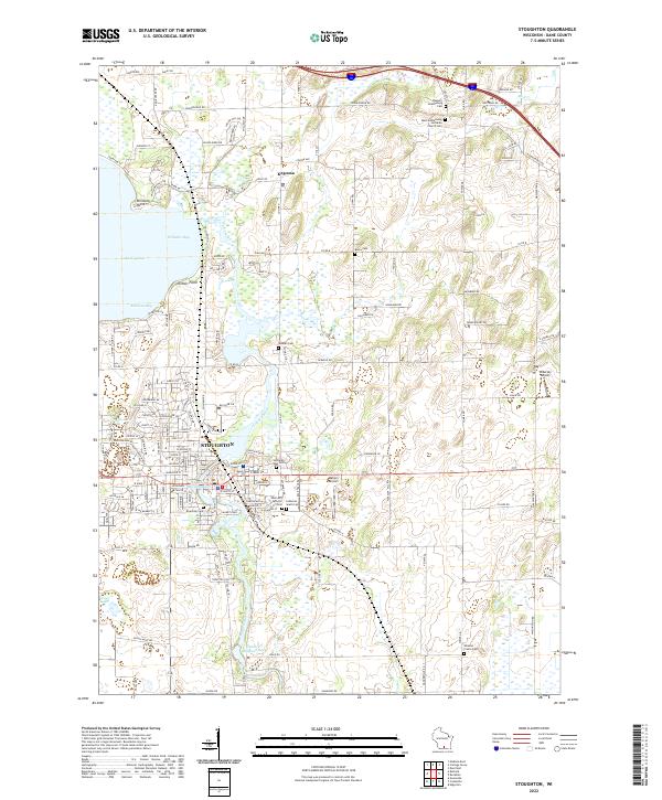 USGS Topographic Map – Stoughton
