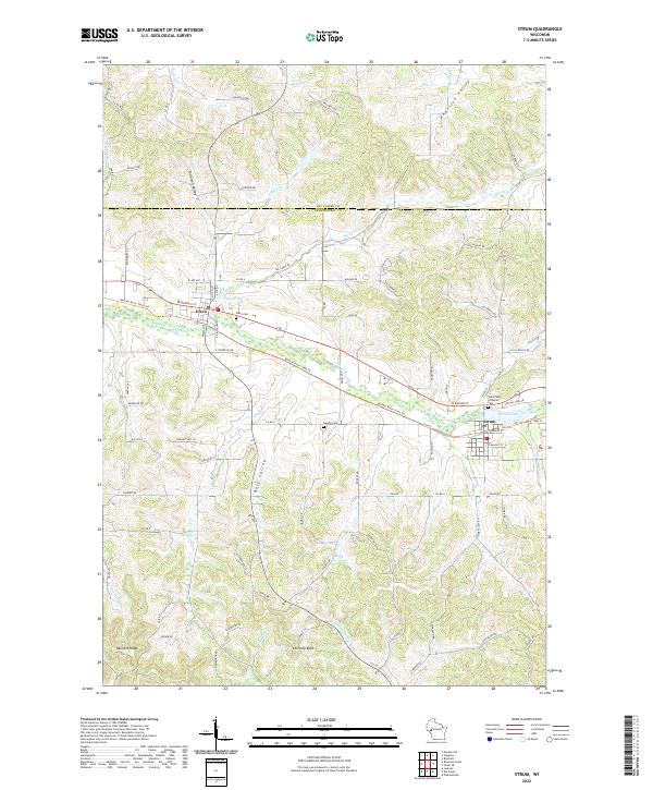 USGS Topographic Map – Strum