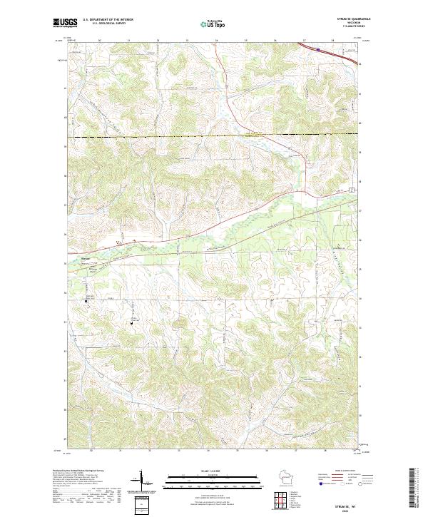 USGS Topographic Map – Strum SE