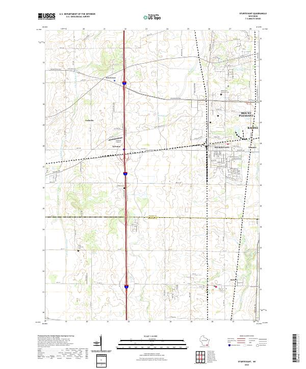USGS Topographic Map – Sturtevant