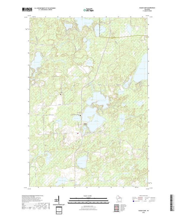 USGS Topographic Map – Sugar Camp