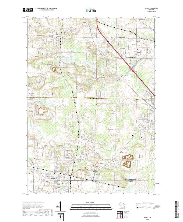 USGS Topographic Map – Sussex