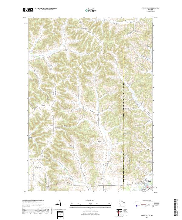 USGS Topographic Map – Swinns Valley