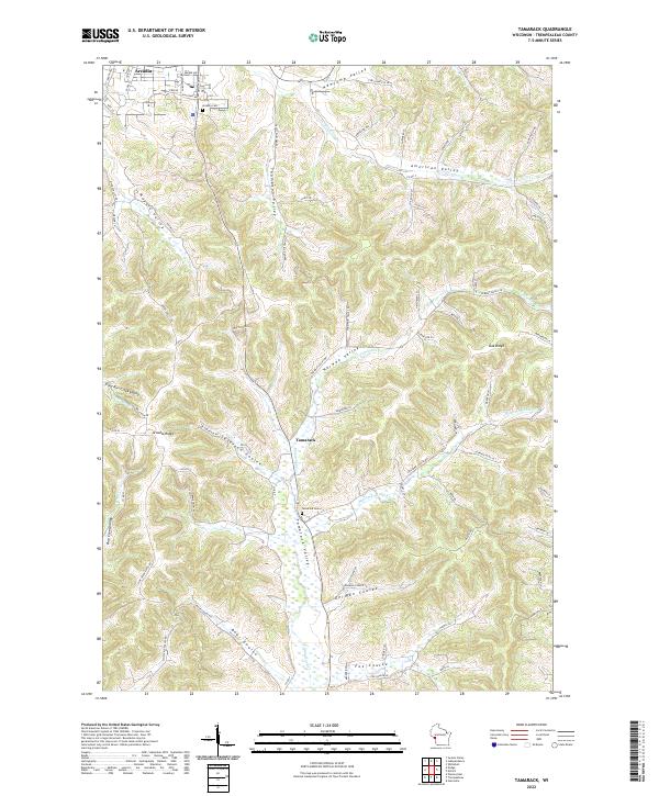 USGS Topographic Map – Tamarack