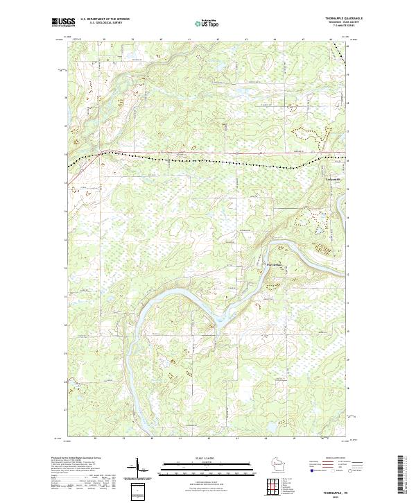 USGS Topographic Map – Thornapple