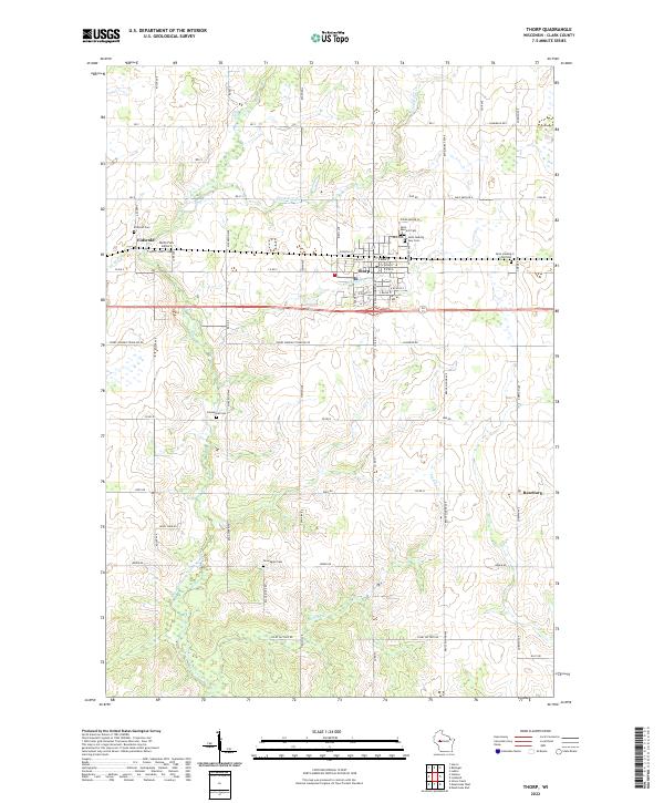 USGS Topographic Map – Thorp