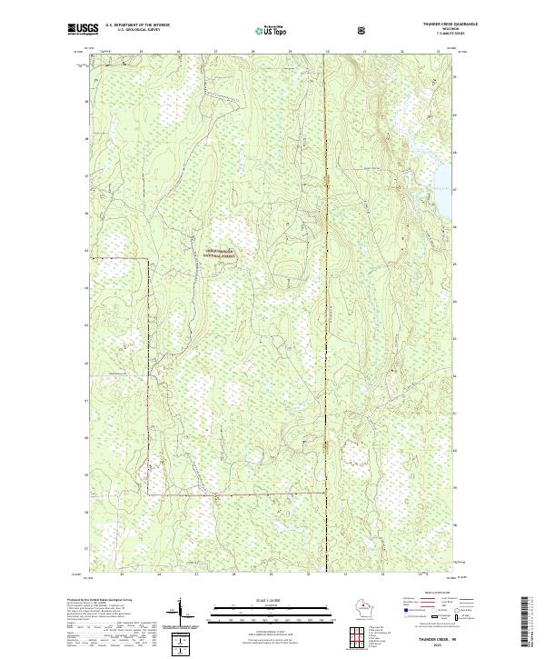USGS Topographic Map – Thunder Creek