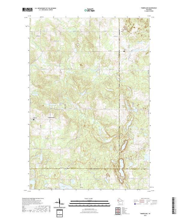 USGS Topographic Map – Timberland