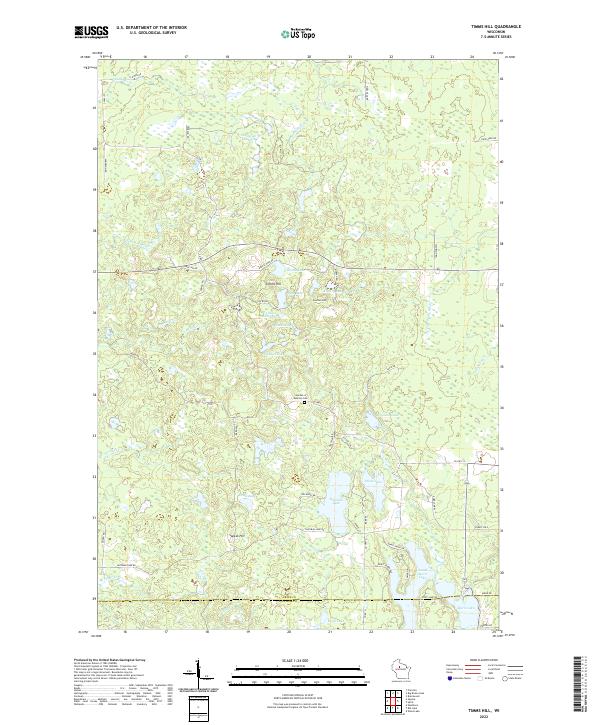 USGS Topographic Map – Timms Hill