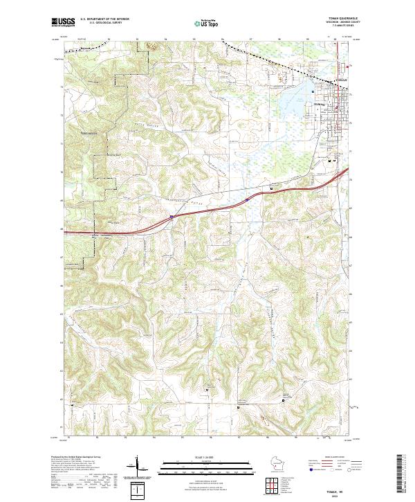 USGS Topographic Map – Tomah
