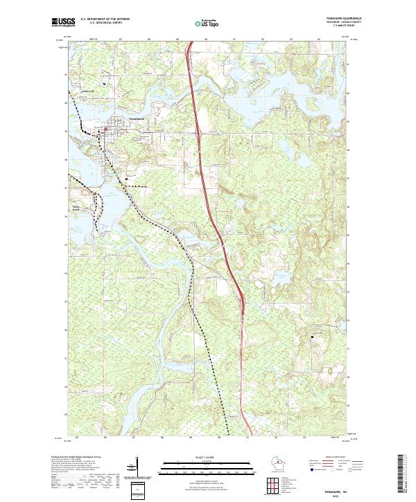 USGS Topographic Map – Tomahawk