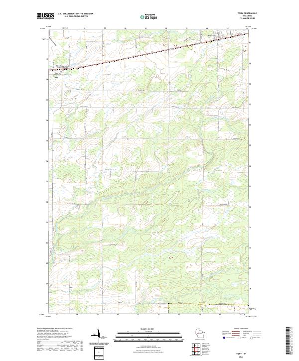 USGS Topographic Map – Tony