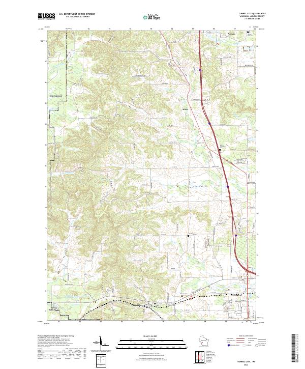USGS Topographic Map – Tunnel City