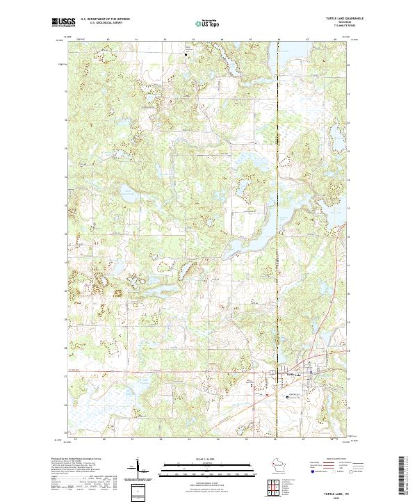 USGS Topographic Map – Turtle Lake