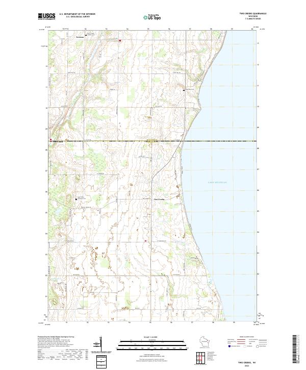 USGS Topographic Map – Two Creeks