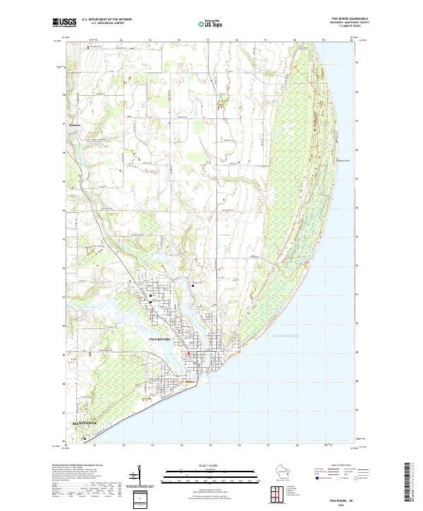 USGS Topographic Map – Two Rivers