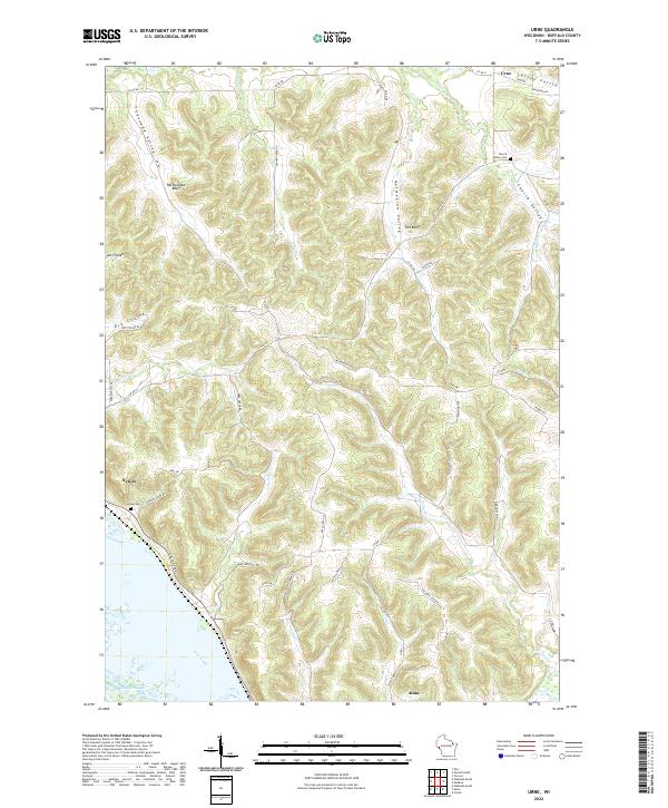 USGS Topographic Map – Urne