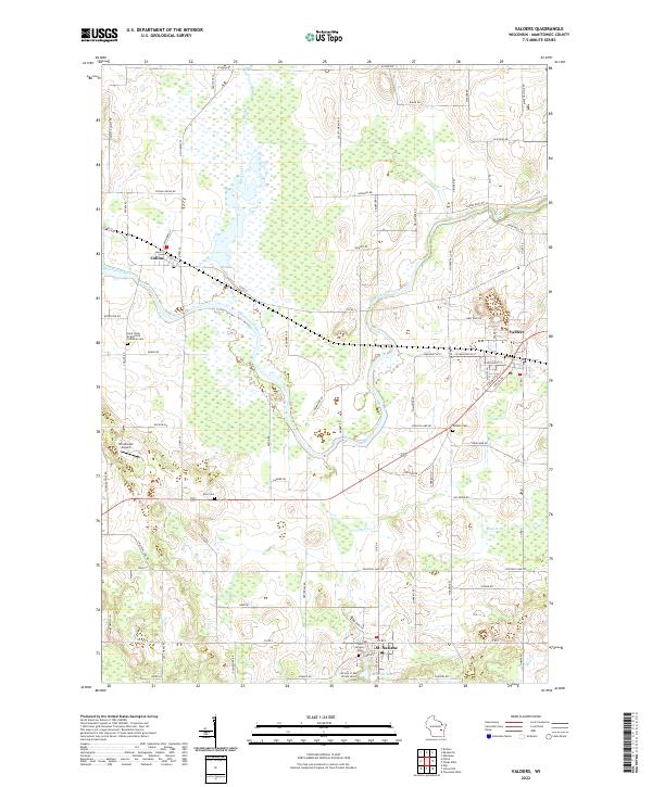 USGS Topographic Map – Valders