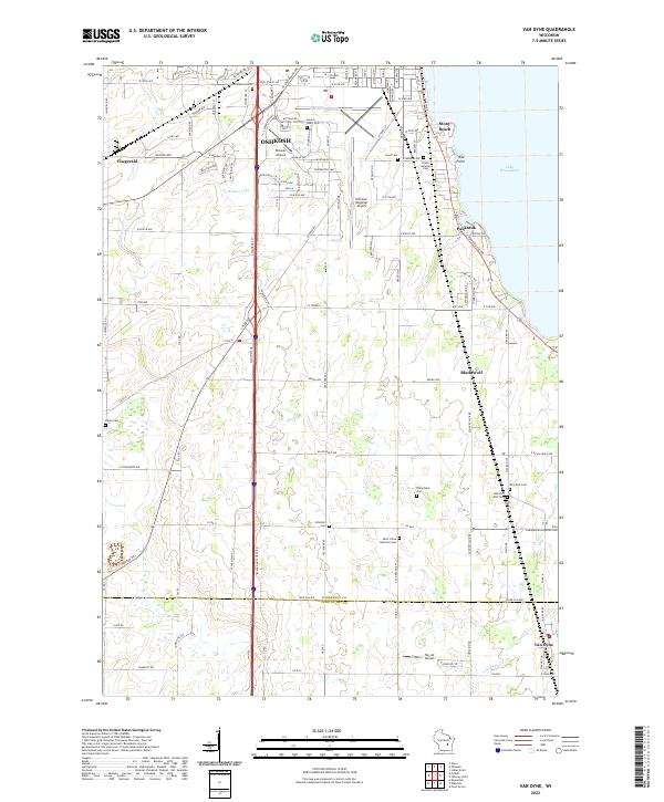 USGS Topographic Map – Van Dyne