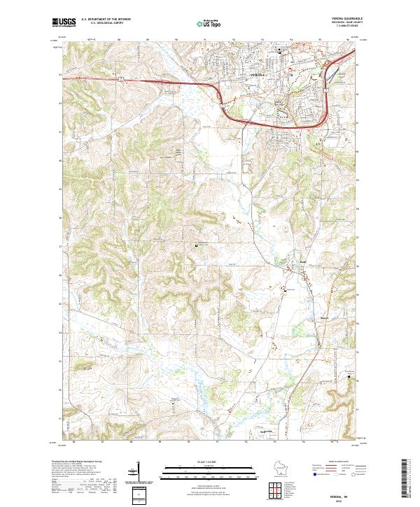 USGS Topographic Map – Verona