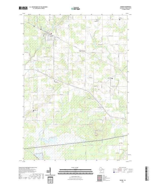 USGS Topographic Map – Vesper