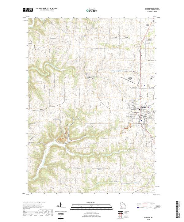 USGS Topographic Map – Viroqua