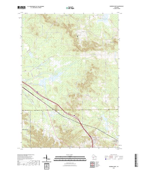 USGS Topographic Map – Warrens West