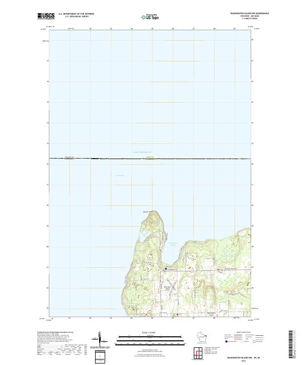 USGS Topographic Map – Washington Island NW