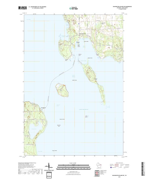 USGS Topographic Map – Washington Island SW