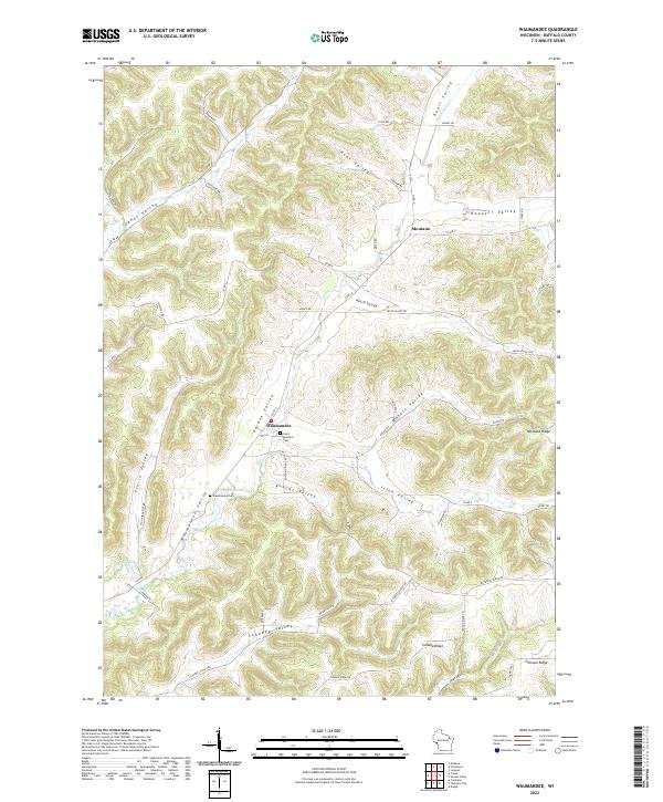 USGS Topographic Map – Waumandee
