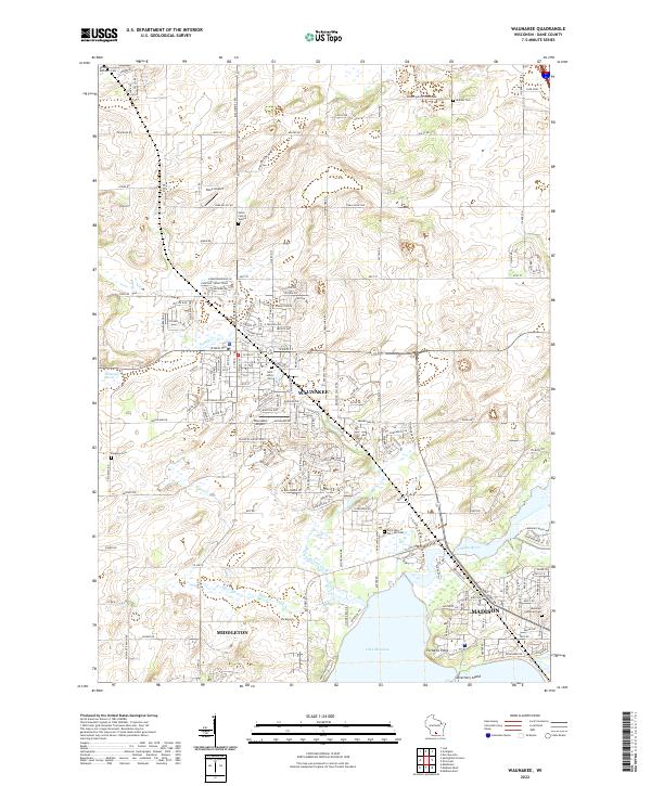 USGS Topographic Map – Waunakee