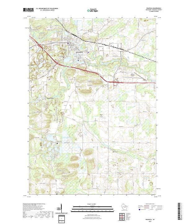 USGS Topographic Map – Waupaca