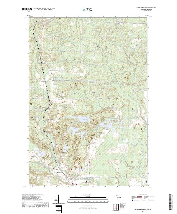 USGS Topographic Map – Wausaukee North